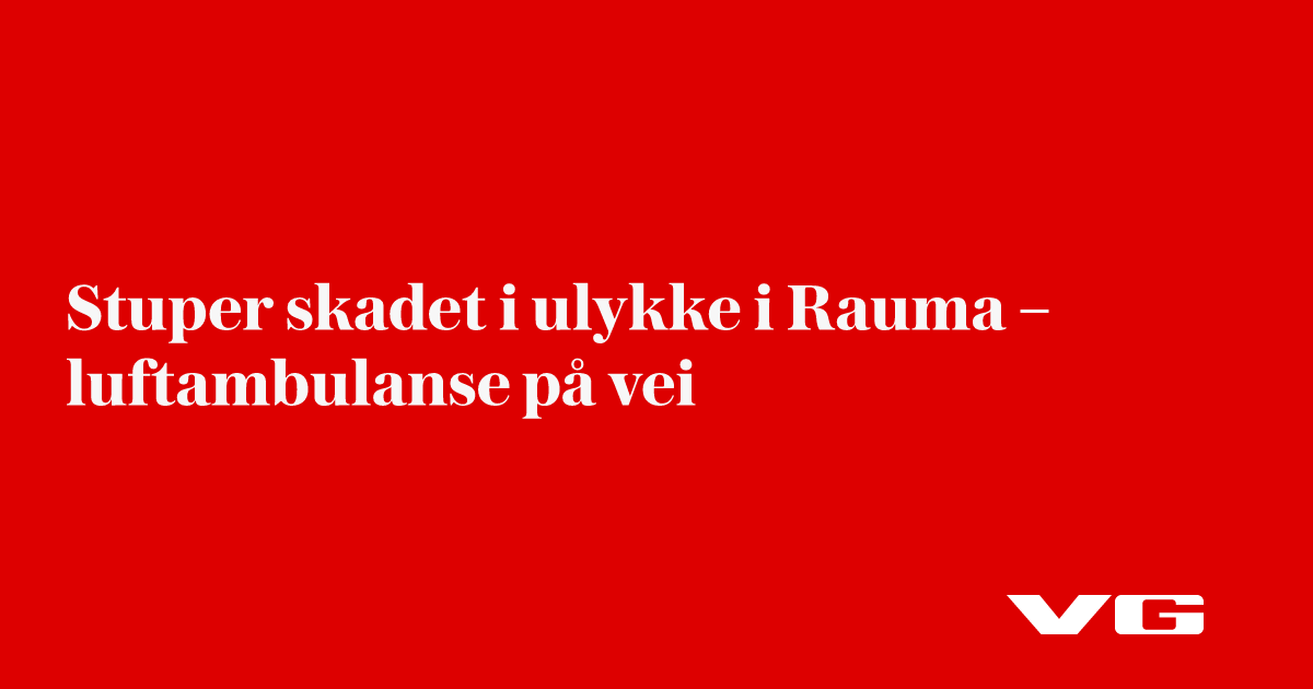 Kajakkpadler skadet i ulykke i Rauma – luftambulanse på vei