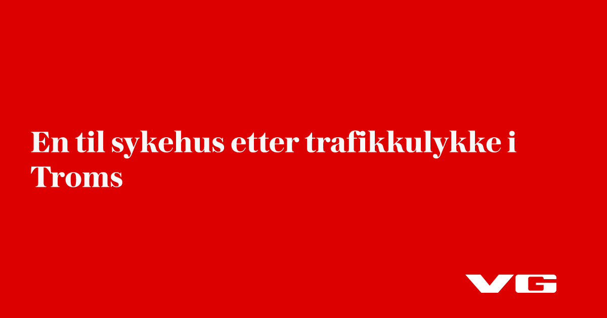 Nordland: En til sykehus etter trafikkulykke