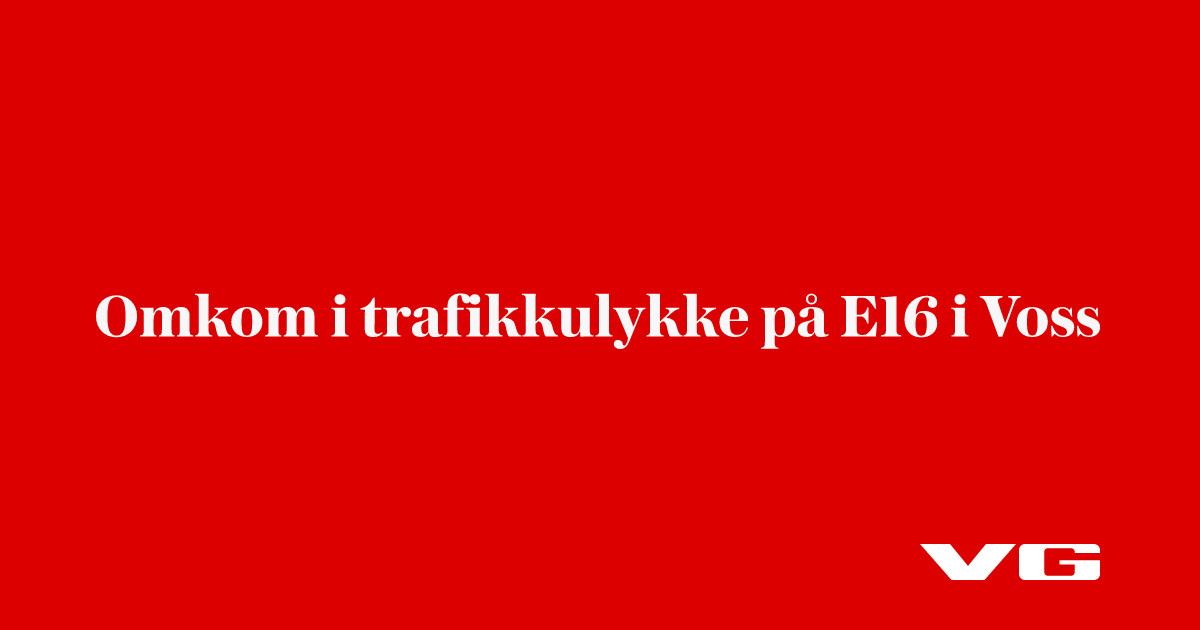 Alvorlig trafikkulykke på Voss