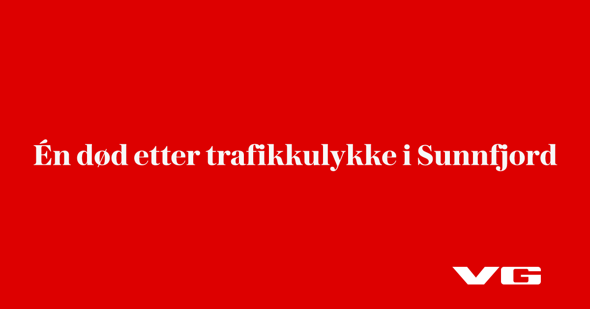 Bil og motorsykkel har kollidert i Sunnfjord: – En alvorlig ulykke