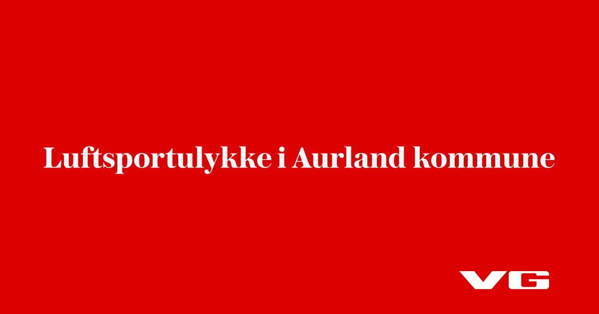 Luftsportsulykke i Aurland