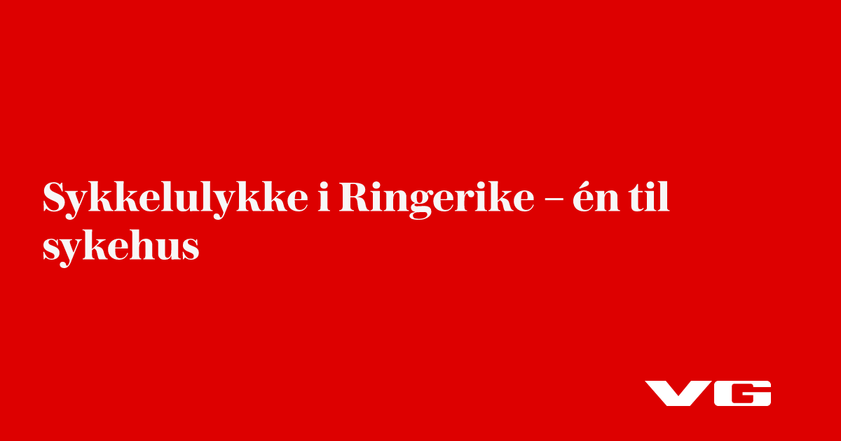 Sykkelulykke i Ringerike – luftambulanse er på vei