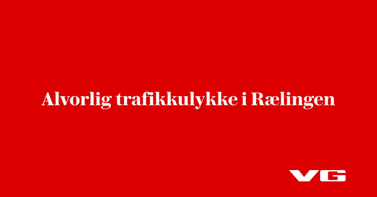 Alvorlig trafikkulykke i Rælingen