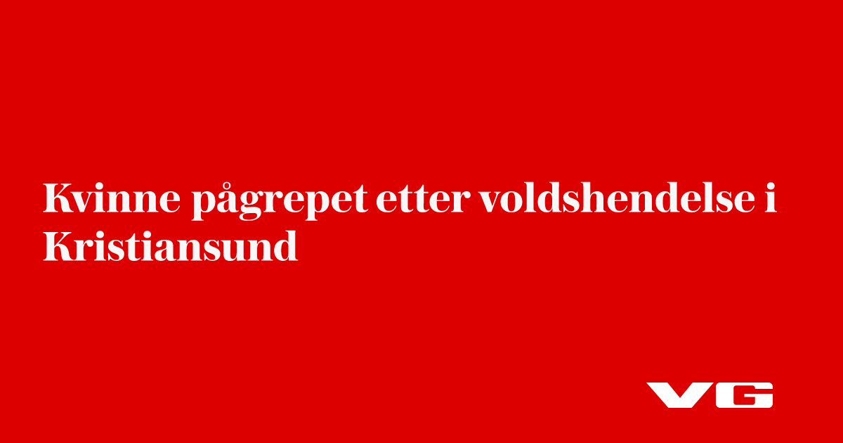 Person pågrepet etter voldshendelse i Kristiansund