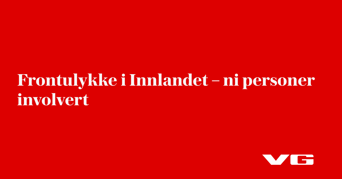 Front mot front i Innlandet – sju personer involvert