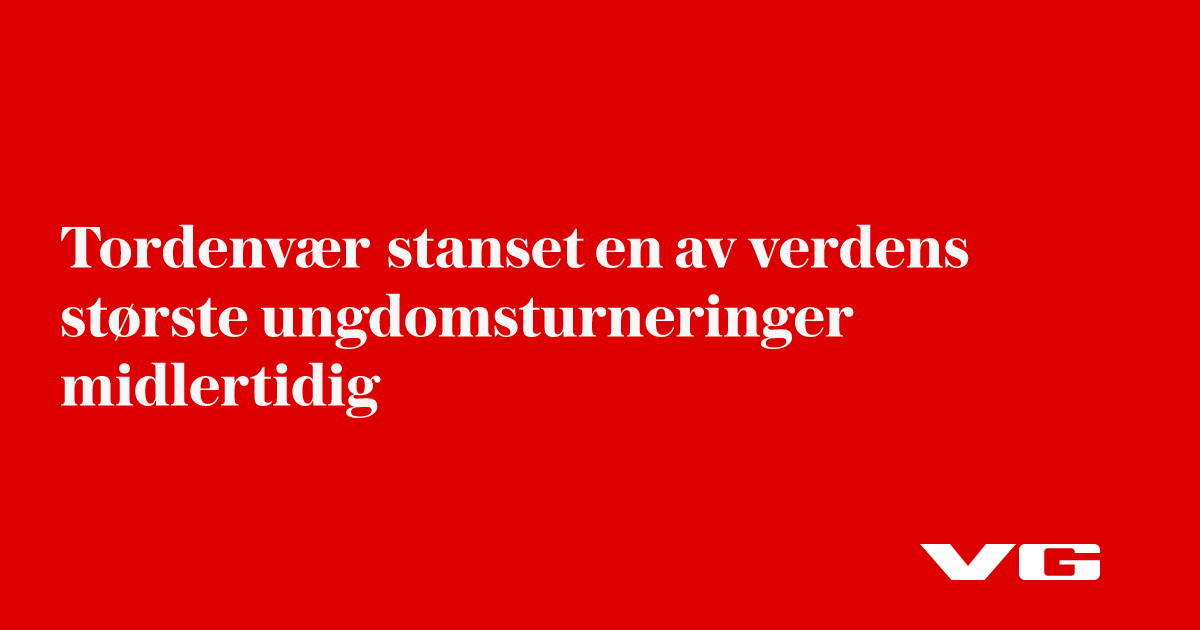 Tordenvær stopper verdens største ungdomsturnering