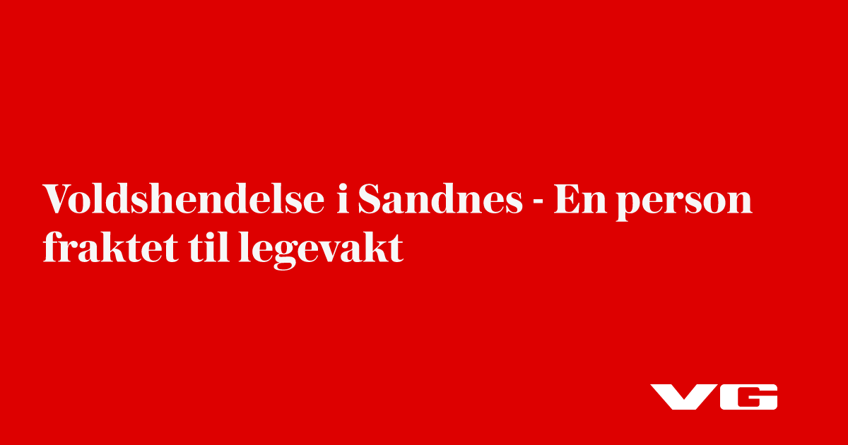 Voldshendelse i Stavanger-området: Ukjent skadeomfang