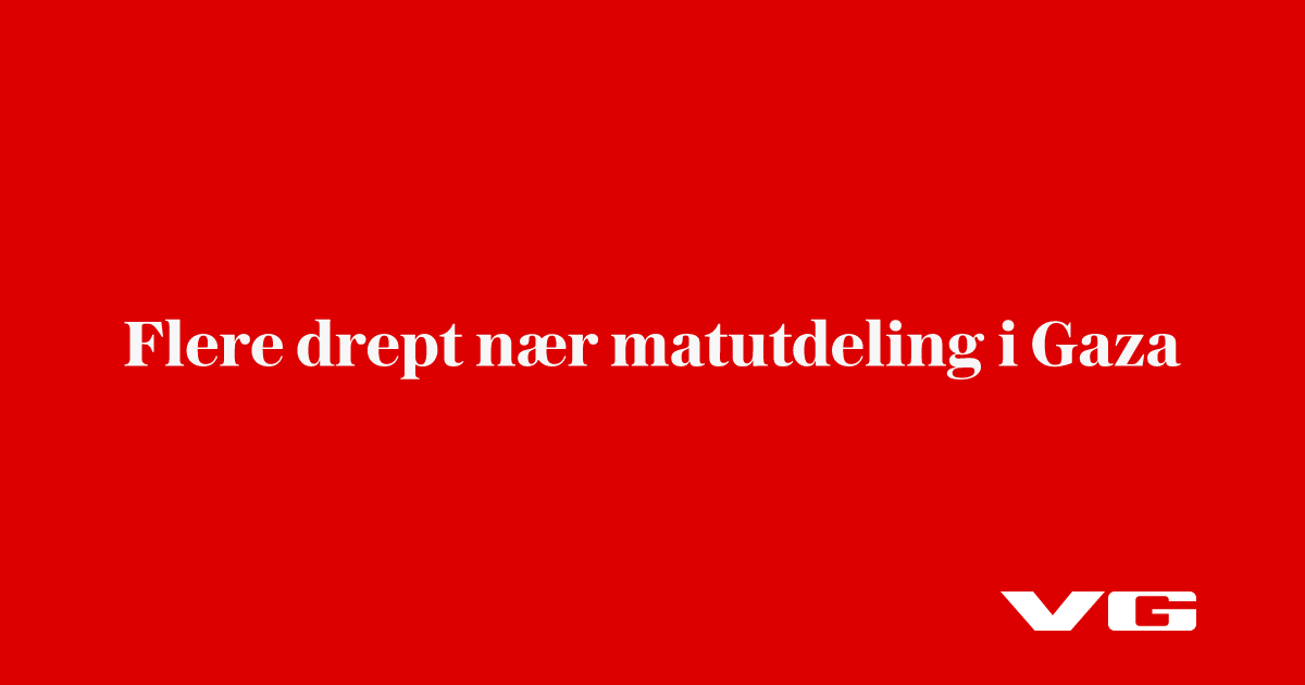 Flere drept nær matutdeling i Gaza