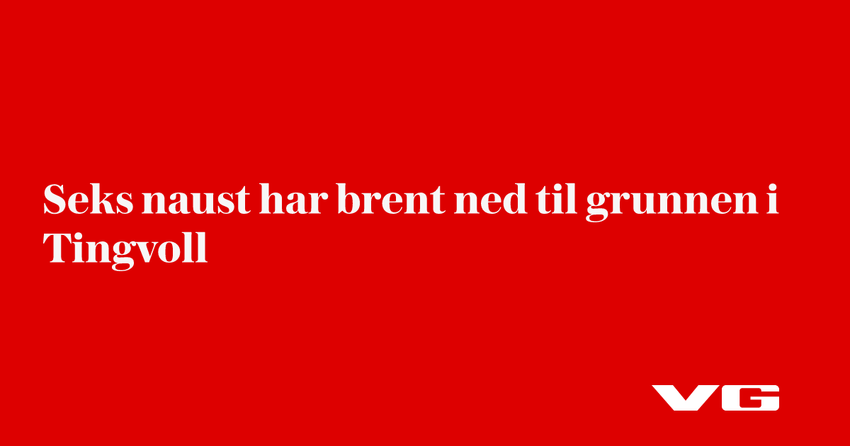 Hyttebrann i Tingvoll - spredningsfare til andre hytter