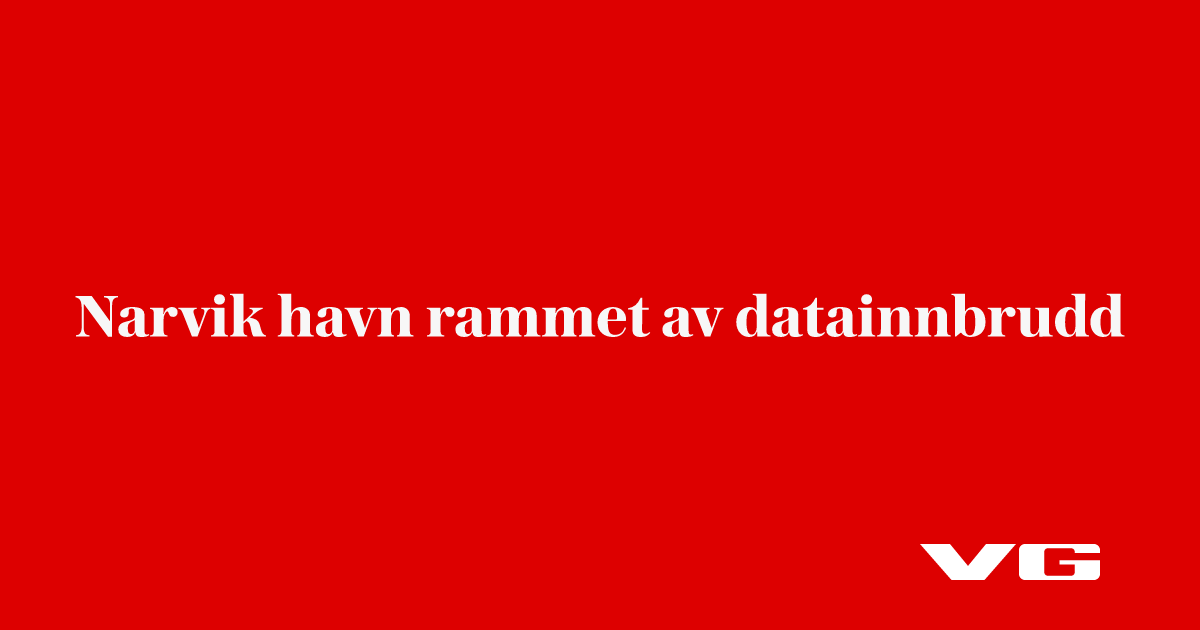 Narvik havn rammet av datainnbrudd