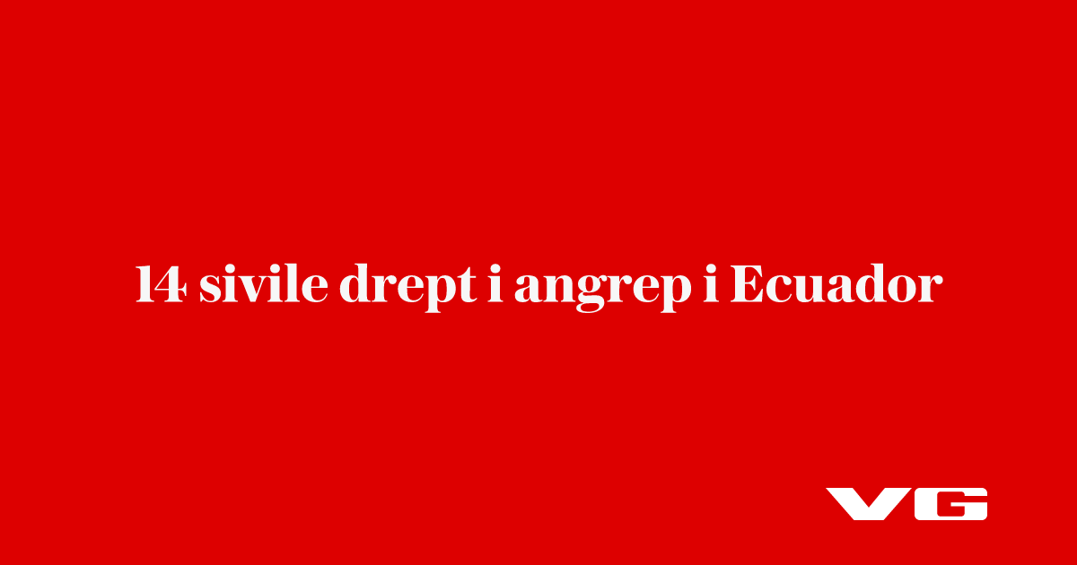 14 sivile drept i angrep i Ecuador