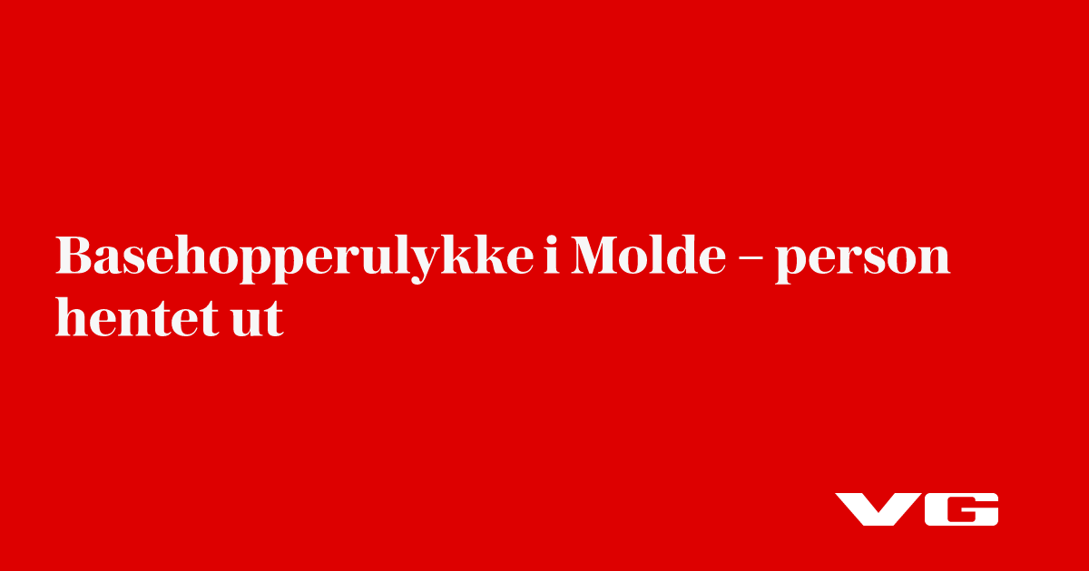 Basehopperulykke i Molde - redninghelikopter på vei