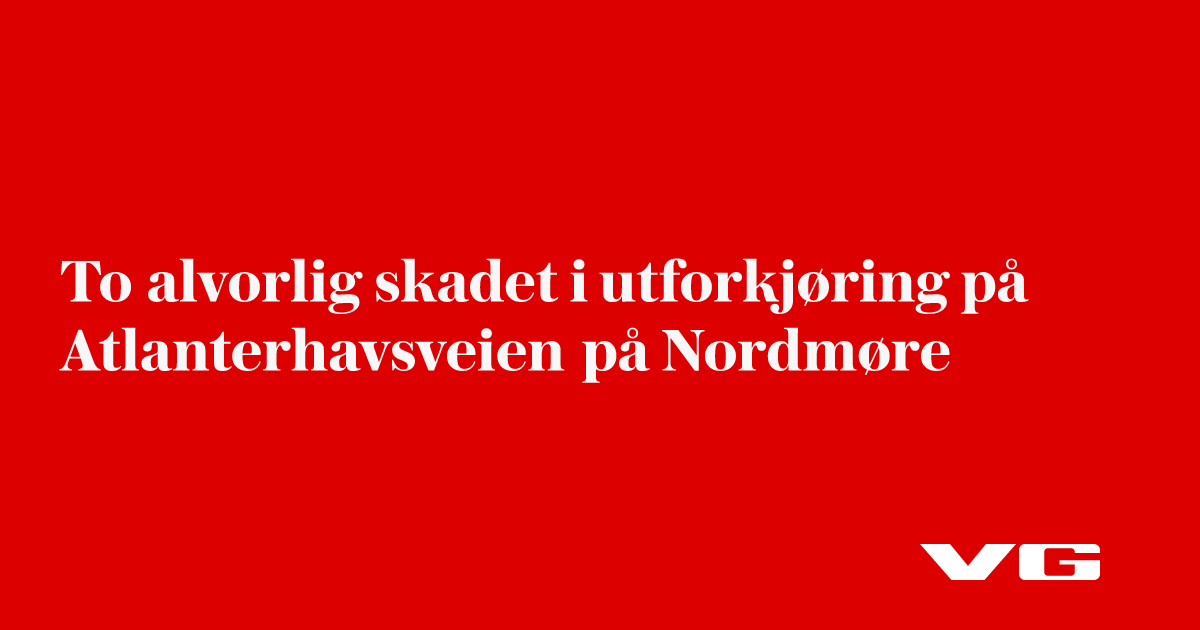 To alvorlig skadet i utforkjøring på Atlanterhavsveien på Nordmøre