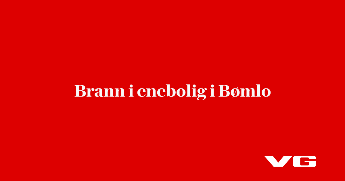 Brann i enebolig i Bømlo