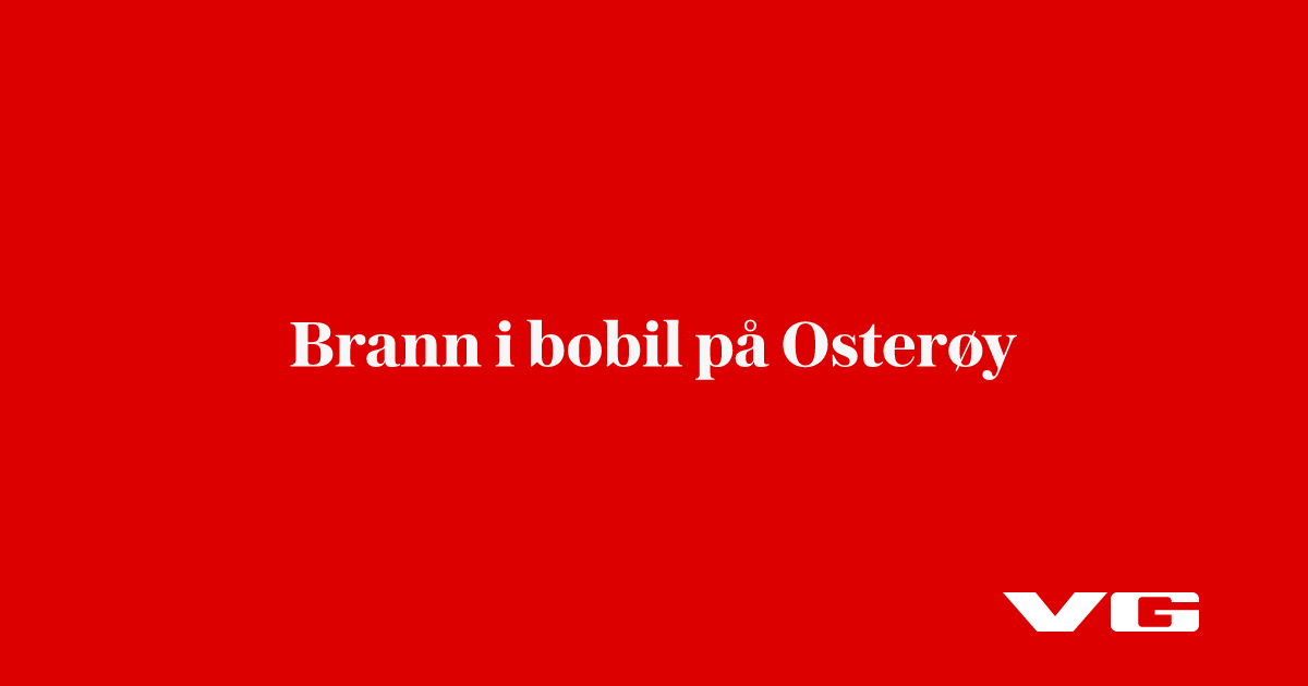Brann i campingvogn på Osterøy