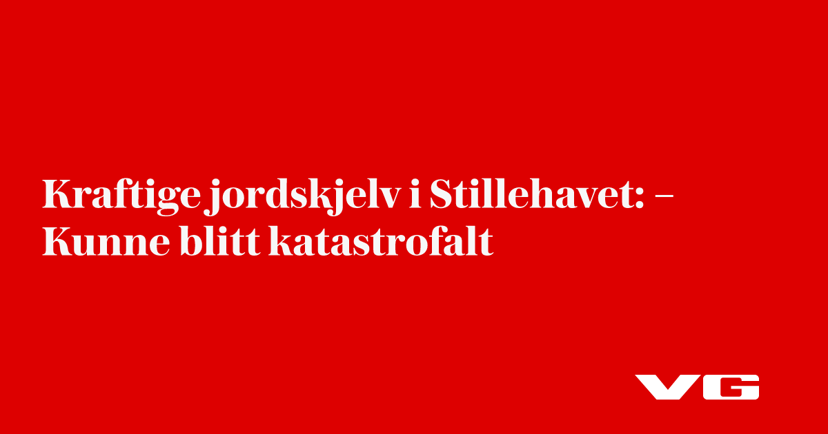 Kraftig jordskjelv utenfor Øst-Russland – tsunamifare