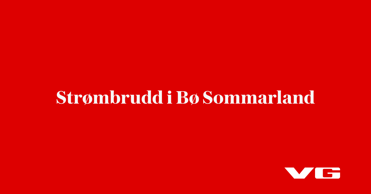 Strømbrudd i Bø Sommarland