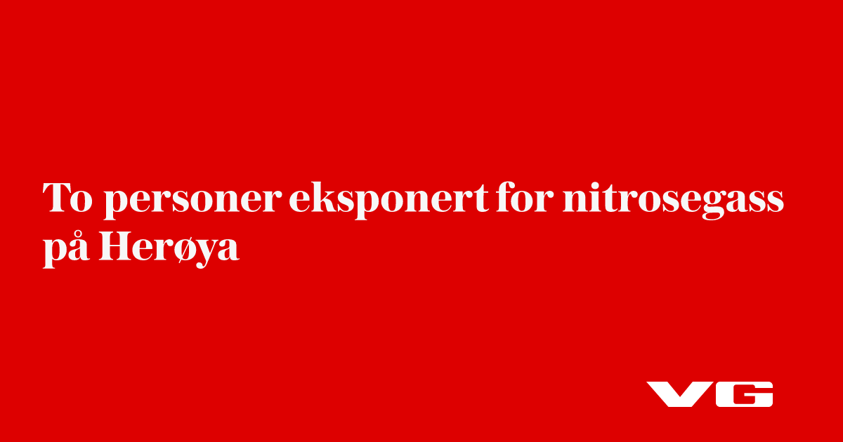 To personer eksponert for nitrosegass på Herøya