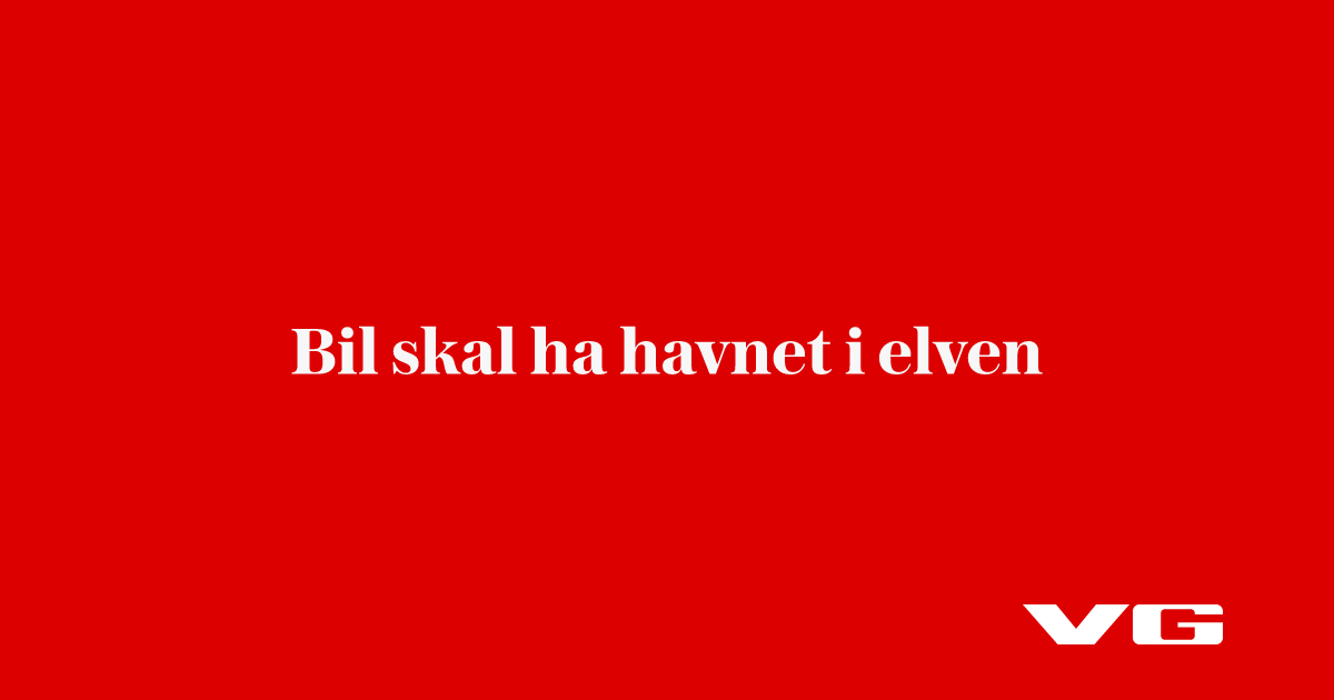 Bil skal ha havnet i elven