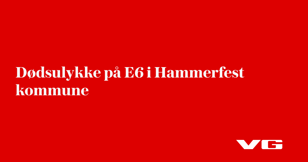 Alvorlig trafikkulykke ved Hammerfest