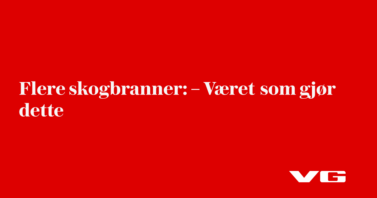 Skogbrann i Flesberg: Redd for spredning til gårdsbruk