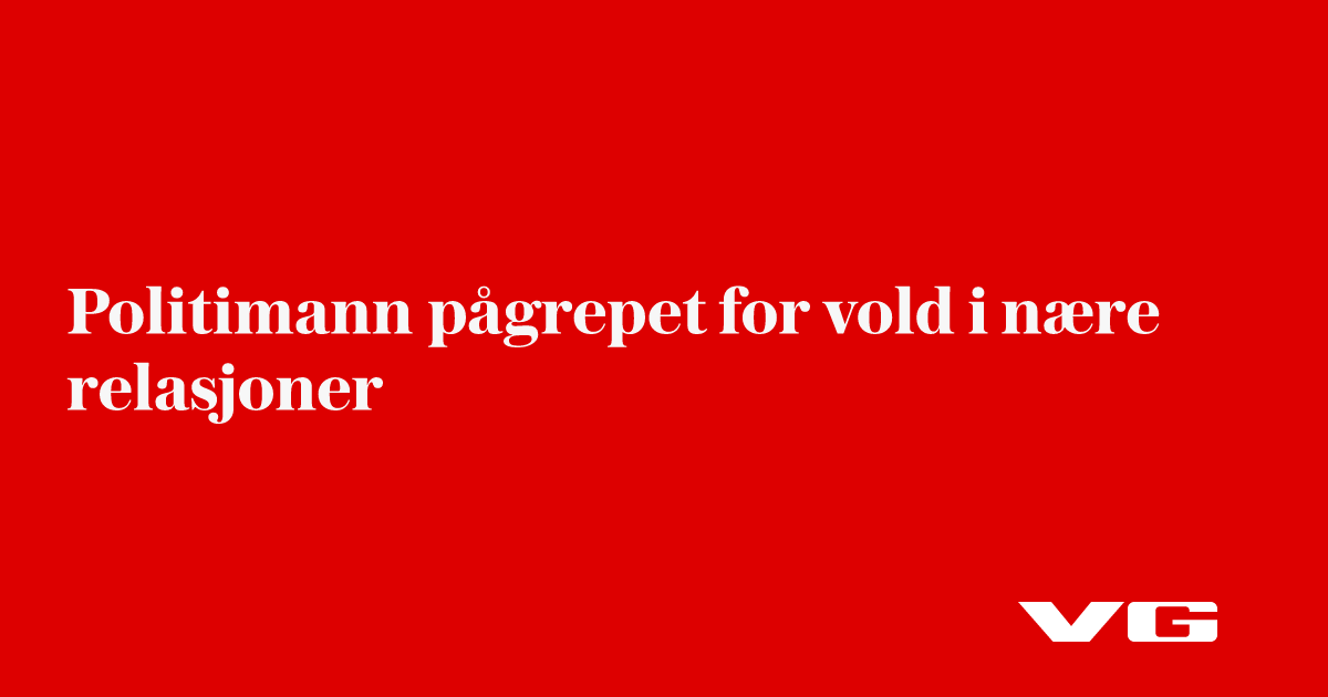 Politimann pågrepet for vold