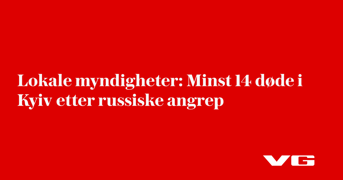 Flere såret i droneangrep mot Kyiv