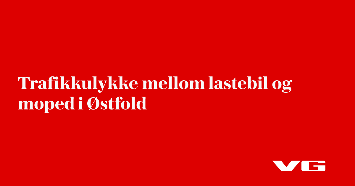 Trafikkulykke mellom lastebil og moped i Østfold